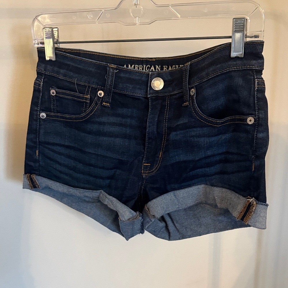 American Eagle Outfitters Women's Navy Jean Shorts